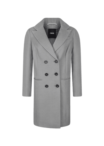 GREY BUTTONED COAT