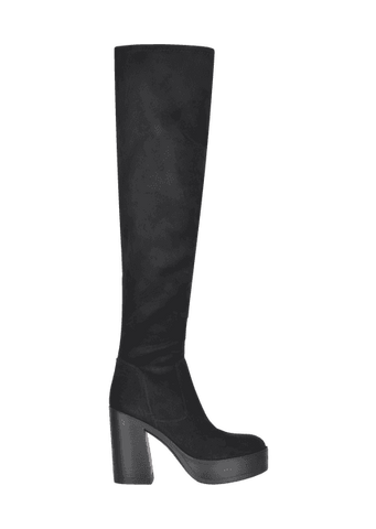 OVER THE KNEE SUEDE BOOTS